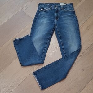 AG Adriano Goldschmied Jeans Women's sz 26R Mari Mid Rise Slim Straight Denim